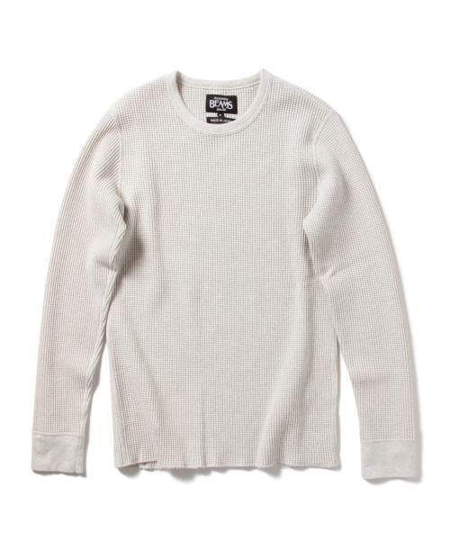 BEAMS(ビームス)の「BEAMS / サーマル クルーネック L/S Tシャツ(Tシャツ/カットソー・メンズ・ホワイト系その他/ブラック系その他/ブラック/ネイビー/ホワイト・X-LARGE/MEDIUM/SMALL/LARGE)」の11枚目の写真