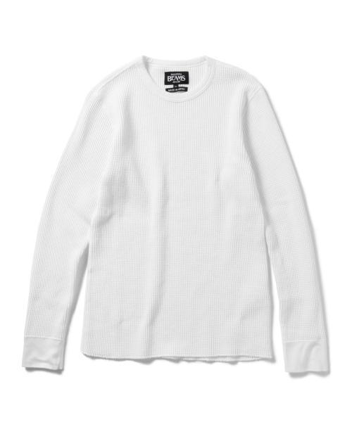 BEAMS(ビームス)の「BEAMS / サーマル クルーネック L/S Tシャツ(Tシャツ/カットソー・メンズ・ホワイト系その他/ブラック系その他/ブラック/ネイビー/ホワイト・X-LARGE/MEDIUM/SMALL/LARGE)」の12枚目の写真