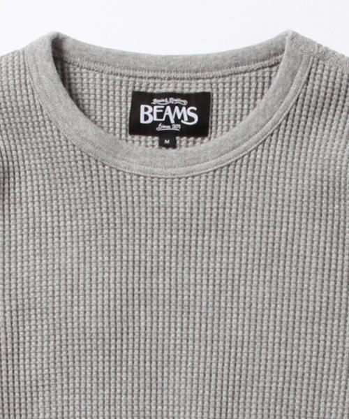 BEAMS(ビームス)の「BEAMS / サーマル クルーネック L/S Tシャツ(Tシャツ/カットソー・メンズ・ホワイト系その他/ブラック系その他/ブラック/ネイビー/ホワイト・X-LARGE/MEDIUM/SMALL/LARGE)」の20枚目の写真