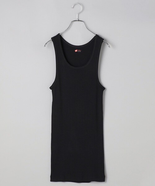 FREAK'S STORE（フリークスストア）の「限定展開 Hanes/ヘインズ 2P Aシャツ / 2枚組 Aシャツ 24SS / HM2-K701（タンクトップ・メンズ・ブラック/ホワイト/オフホワイト・LARGE/MEDIUM）」の3枚目の写真