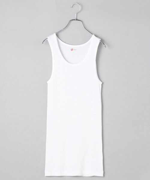 FREAK'S STORE（フリークスストア）の「限定展開 Hanes/ヘインズ 2P Aシャツ / 2枚組 Aシャツ 24SS / HM2-K701（タンクトップ・メンズ・ブラック/ホワイト/オフホワイト・LARGE/MEDIUM）」の7枚目の写真