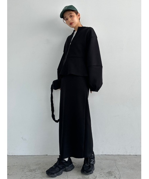 TRUNC（トランクエイティーエイト）の「2way Peplum SETUP（セットアップ・レディース・グレー/ブラック・FREE）」の2枚目の写真