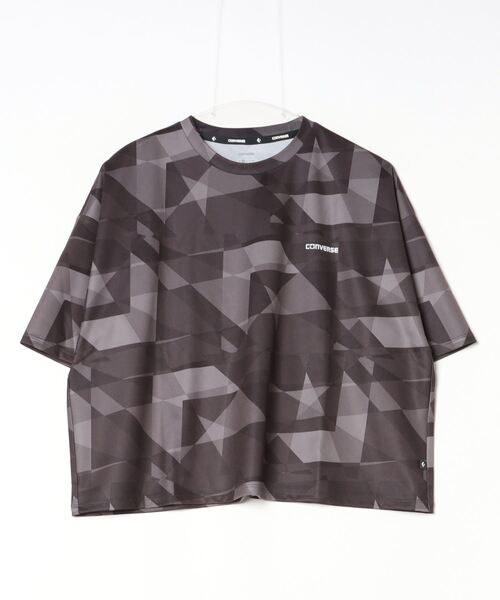 CONVERSE（コンバース）の「コンバース  CS CAMO WIDE TEE_（Tシャツ/カットソー・レディース・ホワイト/ブラック・S/M/L）」の2枚目の写真