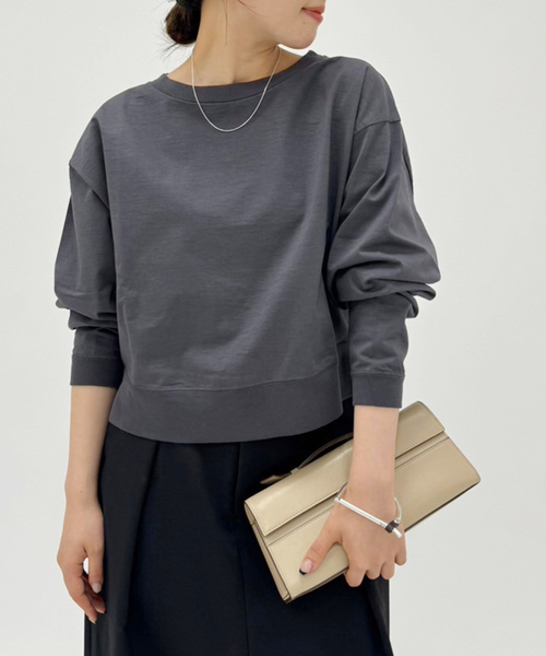 完売品★Plage R'IAM スウェットロンT セール】【R'IAM】スウェット ロングTシャツ（Tシャツ