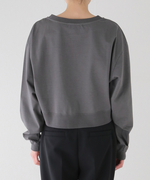 plage(プラージュ)の「【R’IAM】スウェット ロングTシャツ(Tシャツ/カットソー・レディース・ブルー/チャコールグレー/ホワイト・FREE)」の14枚目の写真