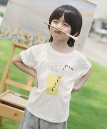 William&Beta（ウィリアムアンドベター）の「シャーベット柄Tシャツ（Tシャツ/カットソー）」