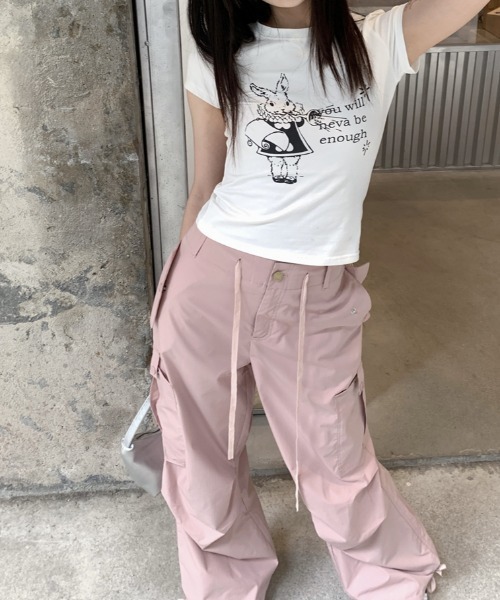 Vipoa(ヴィポア)の「RETRO RABBIT CROP TEE(Tシャツ/カットソー・レディース・ホワイト・FREE)」の8枚目の写真