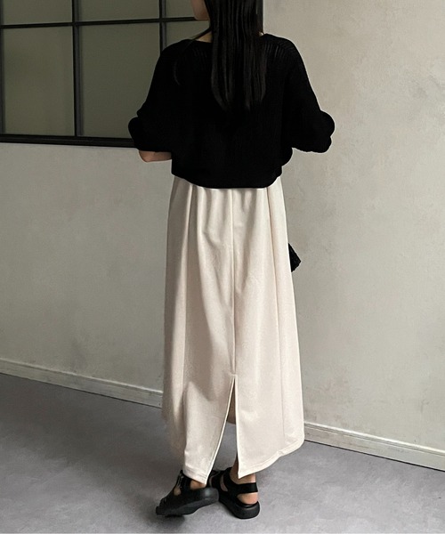 Thevon(ゼボン)の「メッシュジップカーディガン(カーディガン/ボレロ・レディース・オレンジ/アイボリー/ブラック/ブルー・FREE)」の8枚目の写真