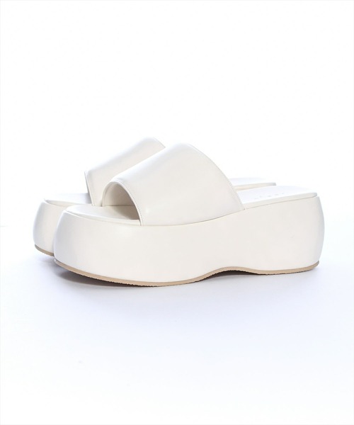 clear（クリア）の「厚底サンダル［着回し力抜群 大人 カジュアル］≪再入荷≫（サンダル・レディース・アイボリー/ブラック・L/M）」の10枚目の写真