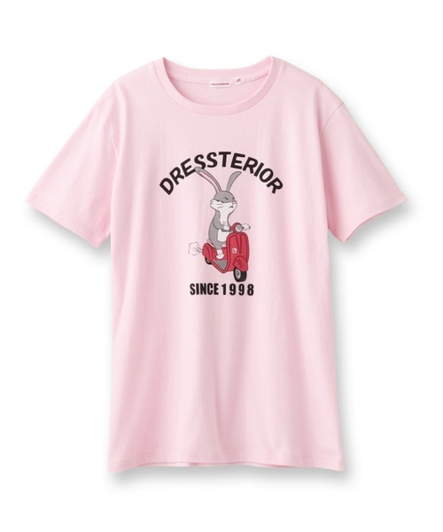 DRESSTERIOR(ドレステリア)の「◆EC・ルクア大阪限定 ベスパラビットT(Tシャツ/カットソー・レディース・ホワイト/ピンク・38/36)」の1枚目の写真