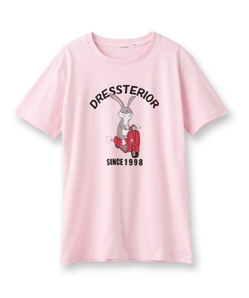 DRESSTERIOR(ドレステリア)の「◆EC・ルクア大阪限定 ベスパラビットT(Tシャツ/カットソー・レディース・ホワイト/ピンク・38/36)」の3枚目の写真