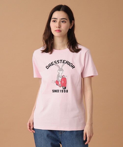 DRESSTERIOR(ドレステリア)の「◆EC・ルクア大阪限定 ベスパラビットT(Tシャツ/カットソー・レディース・ホワイト/ピンク・38/36)」の12枚目の写真