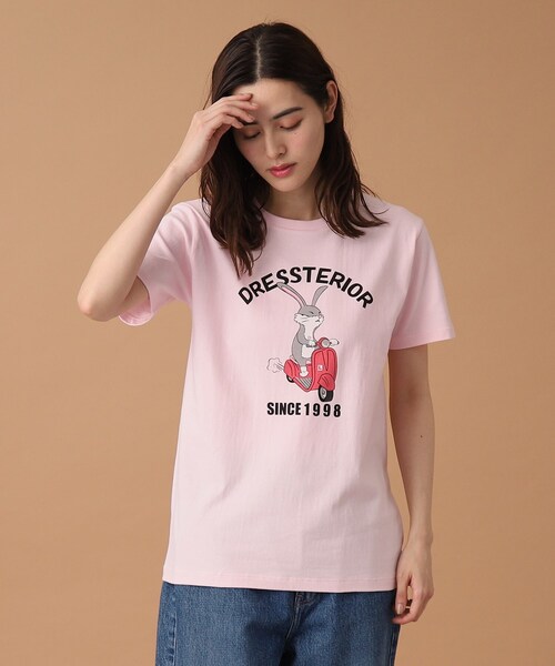 DRESSTERIOR(ドレステリア)の「◆EC・ルクア大阪限定 ベスパラビットT(Tシャツ/カットソー・レディース・ホワイト/ピンク・38/36)」の13枚目の写真