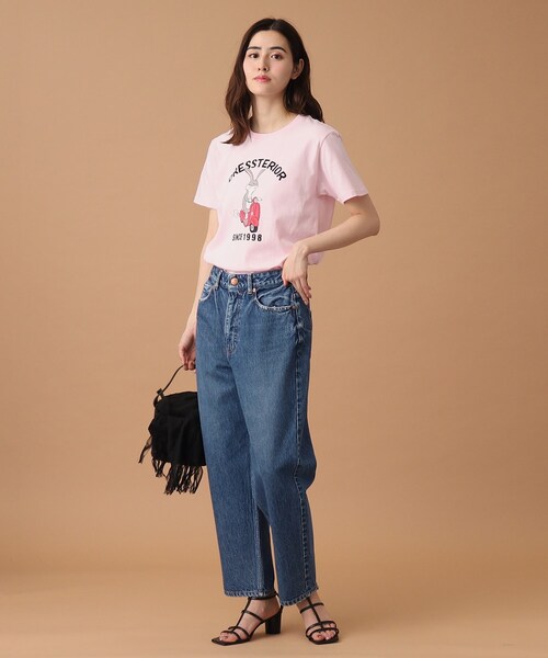DRESSTERIOR(ドレステリア)の「◆EC・ルクア大阪限定 ベスパラビットT(Tシャツ/カットソー・レディース・ホワイト/ピンク・38/36)」の15枚目の写真