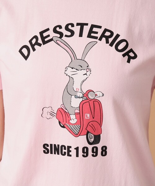 DRESSTERIOR(ドレステリア)の「◆EC・ルクア大阪限定 ベスパラビットT(Tシャツ/カットソー・レディース・ホワイト/ピンク・38/36)」の17枚目の写真