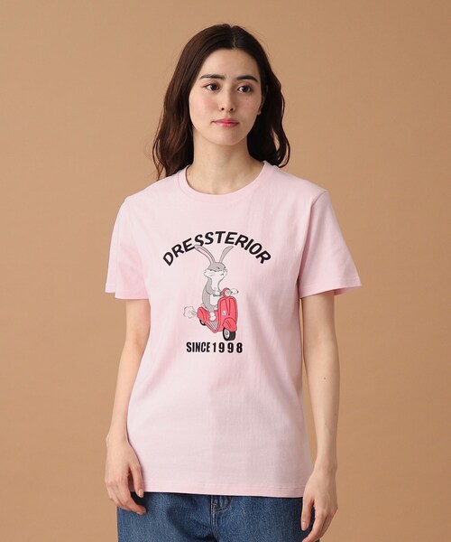 DRESSTERIOR(ドレステリア)の「◆EC・ルクア大阪限定 ベスパラビットT(Tシャツ/カットソー・レディース・ホワイト/ピンク・38/36)」の19枚目の写真