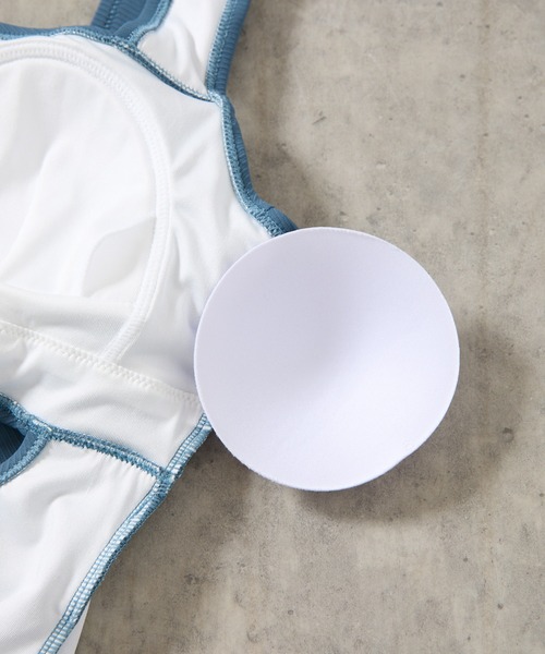 COLONY 2139（コロニートゥーワンスリーナイン）の「カシュクールホールワンピース（水着・レディース・ブラック/ブルー・FREE）」の10枚目の写真