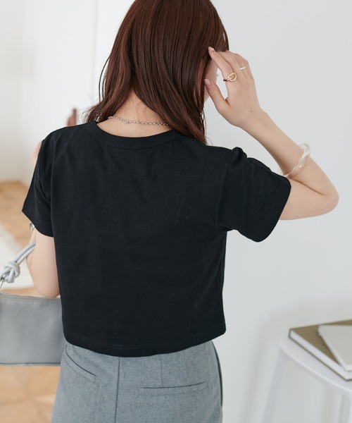立体刺繍コンパクトT（Tシャツ/カットソー）｜DISCOAT（ディス