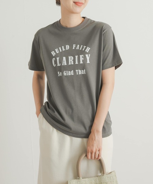 URBAN RESEARCH DOORS(アーバンリサーチドアーズ)の「ロゴプリントTシャツ(Tシャツ/カットソー・レディース・ブラック系その他/ベージュ系その他/グレー系その他・MEDIUM)」の2枚目の写真