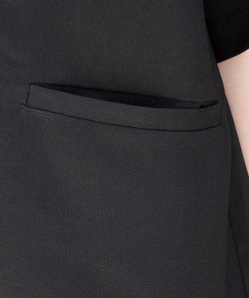 tiptop（ティップトップ）の「[セットアップ対応]リネンライク半袖テーラードジャケット（テーラードジャケット・レディース・アイボリー/チャコールグレー/ブラック/ブラウン・FREE）」の12枚目の写真