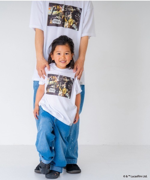 セール】【親子リンク】【Disney】Kidsスターウォーズ/半袖転写T（T
