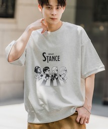 【SIDEWAY STANCE】プリント 半袖 スウェットシャツ