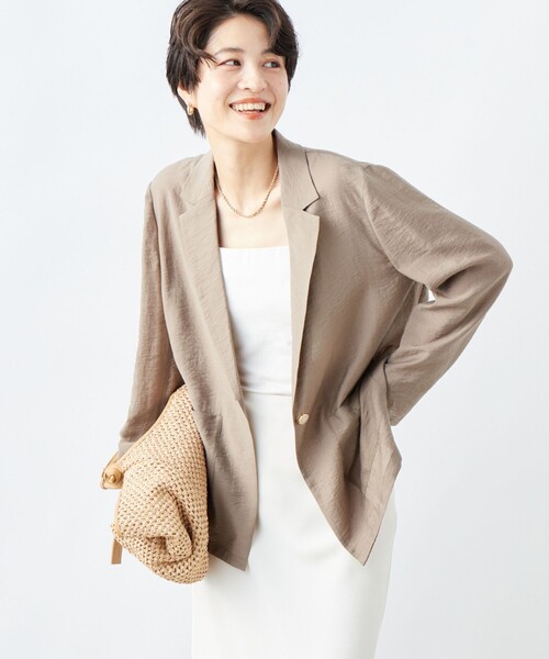 【500円引きクーポン】 NOLLEY'S Sophi（ノーリーズソフィ）の「ウォッシャブルシアー ジャケット・アウター