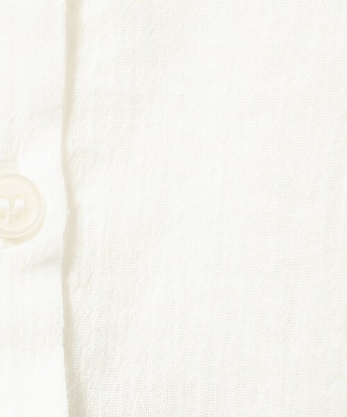 SHOO・LA・RUE（シューラルー）の「◆【洗える】ふんわり さらさら コットンシフォン 半袖ブラウス（シャツ/ブラウス・レディース・ホワイト/イエロー/オレンジ/ネイビー/ブルーグリーン・02/03/04）」の19枚目の写真