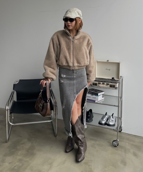 SHAGGIE（シャギー）の「ヴィンテージハンチング帽（ハンチング/ベレー帽・レディース・ブラック/ベージュ・FREE）」の6枚目の写真