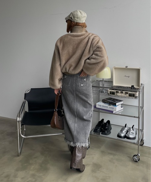 SHAGGIE（シャギー）の「ヴィンテージハンチング帽（ハンチング/ベレー帽・レディース・ブラック/ベージュ・FREE）」の7枚目の写真