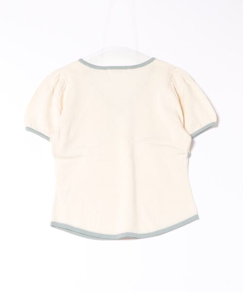 配色 半袖ニットプルオーバー TINA：JOJUN（ニット/セーター）｜TINA：JOJUN（ティーナジョジュン）