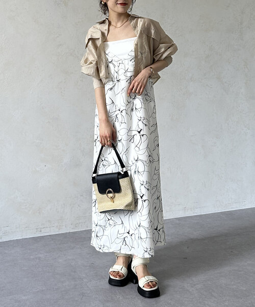 Thevon（ゼボン）の「厚底ベルクロGLDサンダル（サンダル・レディース・アイボリー/ブラック・M/L）」の6枚目の写真