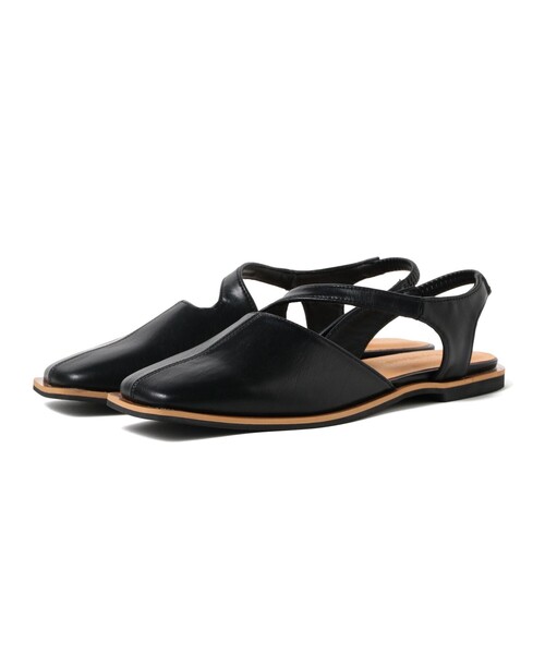 Ray BEAMS(レイビームス)の「カット アウト ミュール(サンダル・レディース・オフホワイト/ブラック・24.5cm/24.0cm/23.5cm/23.0cm/25.0cm)」の18枚目の写真