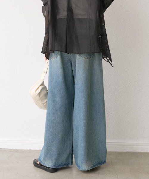 RIVE DROITE(リヴドロワ)の「【à Nice (ア ・ニース)】ビジューデニム(デニムパンツ・レディース・ブルー・36/38)」の10枚目の写真