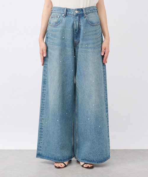 RIVE DROITE(リヴドロワ)の「【à Nice (ア ・ニース)】ビジューデニム(デニムパンツ・レディース・ブルー・36/38)」の8枚目の写真