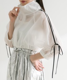 OLIVE des OLIVE | リボンライン5分袖シアブルゾン　1041070150(ブルゾン)