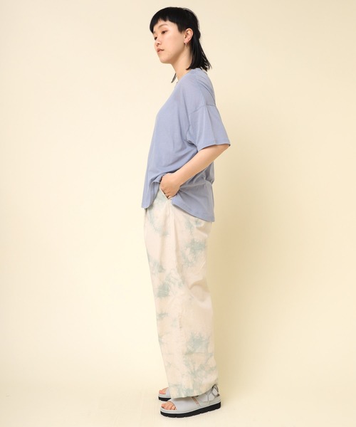 RNA-N(アールエヌエーエヌ)の「M2231 100/天竺オーバー半袖T(Tシャツ/カットソー・レディース・ブルー/オレンジ/ブラック・MEDIUM)」の10枚目の写真