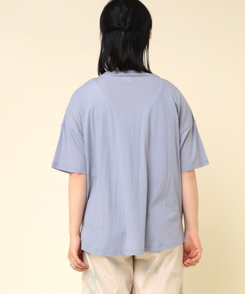 RNA-N(アールエヌエーエヌ)の「M2231 100/天竺オーバー半袖T(Tシャツ/カットソー・レディース・ブルー/オレンジ/ブラック・MEDIUM)」の8枚目の写真