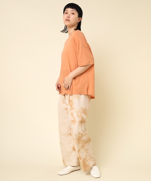 RNA-N(アールエヌエーエヌ)の「M2231 100/天竺オーバー半袖T(Tシャツ/カットソー・レディース・ブルー/オレンジ/ブラック・MEDIUM)」の16枚目の写真
