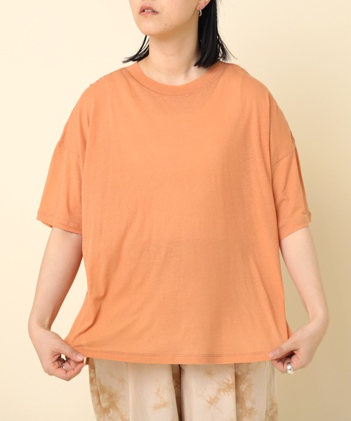 RNA-N(アールエヌエーエヌ)の「M2231 100/天竺オーバー半袖T(Tシャツ/カットソー・レディース・ブルー/オレンジ/ブラック・MEDIUM)」の12枚目の写真
