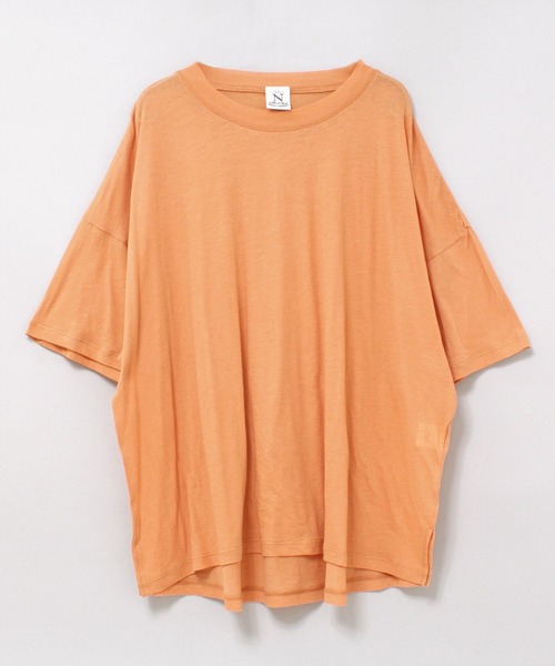 RNA-N(アールエヌエーエヌ)の「M2231 100/天竺オーバー半袖T(Tシャツ/カットソー・レディース・ブルー/オレンジ/ブラック・MEDIUM)」の4枚目の写真