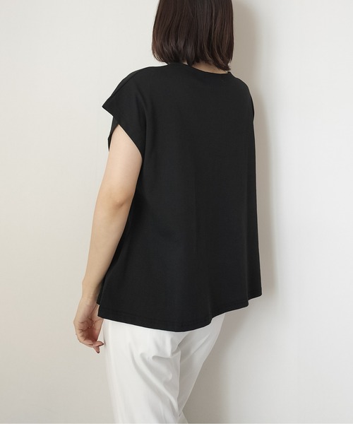Virca(ヴィルカ)の「ドビー切替プルオーバー(Tシャツ/カットソー・レディース・ブルー/オフホワイト/ブラック・38)」の11枚目の写真