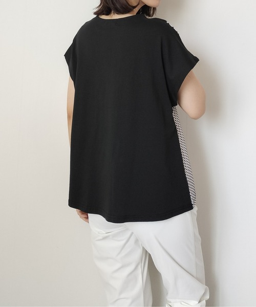 Virca(ヴィルカ)の「ドビー切替プルオーバー(Tシャツ/カットソー・レディース・ブルー/オフホワイト/ブラック・38)」の12枚目の写真