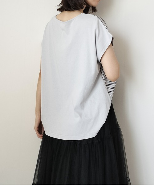 Virca(ヴィルカ)の「ドビー切替プルオーバー(Tシャツ/カットソー・レディース・ブルー/オフホワイト/ブラック・38)」の6枚目の写真