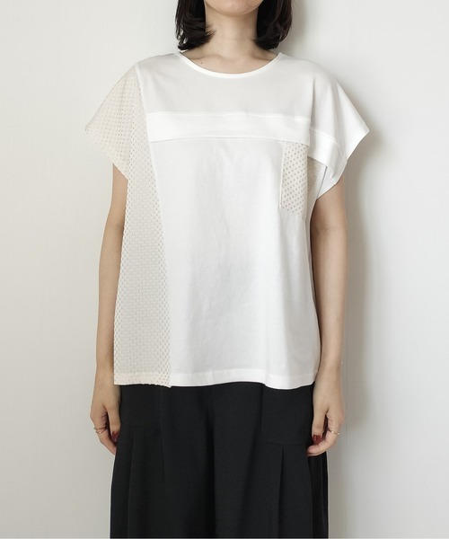 Virca(ヴィルカ)の「ドビー切替プルオーバー(Tシャツ/カットソー・レディース・ブルー/オフホワイト/ブラック・38)」の17枚目の写真