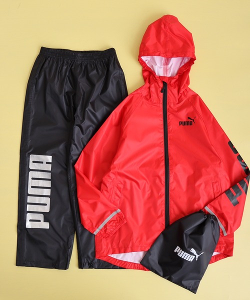 セール】PUMA子供 透湿レインスーツ（レインコート/ポンチョ）｜PUMA