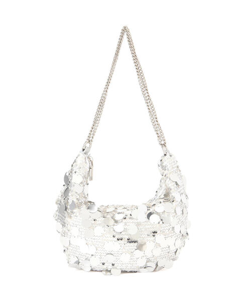 N.（N. Natural Beauty Basic）（エヌエヌナチュラルビューティーベーシック）の「◆スパンコールチェーンバッグ（ショルダーバッグ・レディース・ブラック/シルバー・FREE）」の7枚目の写真