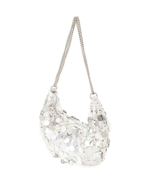 N.（N. Natural Beauty Basic）（エヌエヌナチュラルビューティーベーシック）の「◆スパンコールチェーンバッグ（ショルダーバッグ・レディース・ブラック/シルバー・FREE）」の9枚目の写真