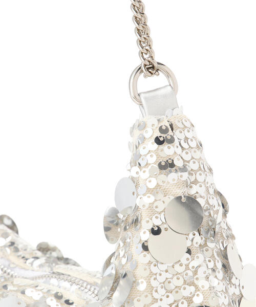 N.（N. Natural Beauty Basic）（エヌエヌナチュラルビューティーベーシック）の「◆スパンコールチェーンバッグ（ショルダーバッグ・レディース・ブラック/シルバー・FREE）」の11枚目の写真
