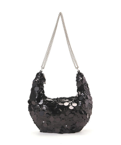 N.（N. Natural Beauty Basic）（エヌエヌナチュラルビューティーベーシック）の「◆スパンコールチェーンバッグ（ショルダーバッグ・レディース・ブラック/シルバー・FREE）」の6枚目の写真